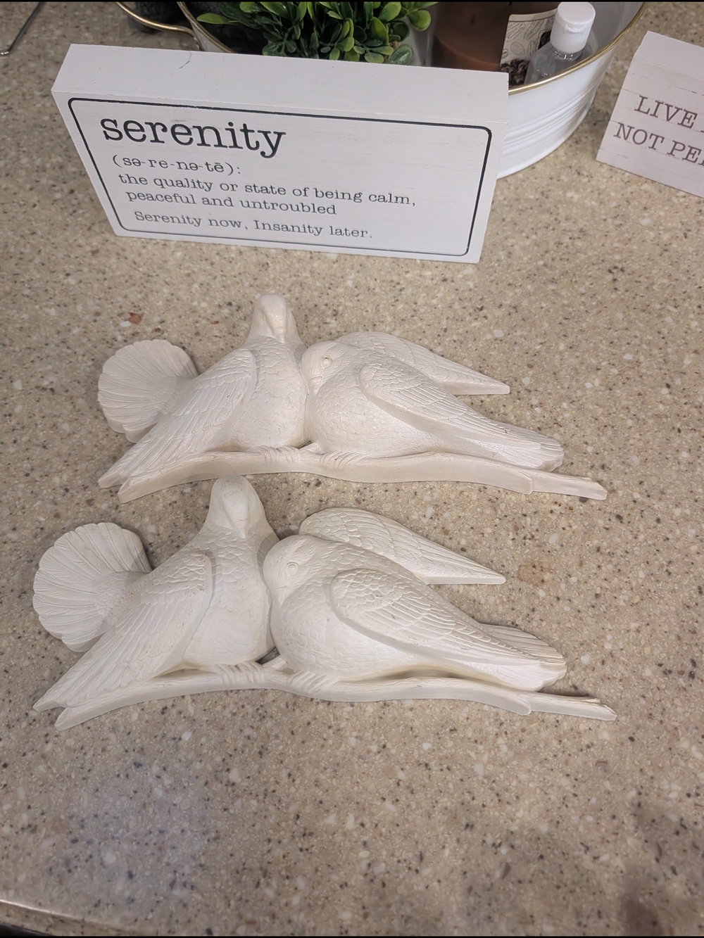 White Dove Pair Wall Accent - Serenity Home Decor